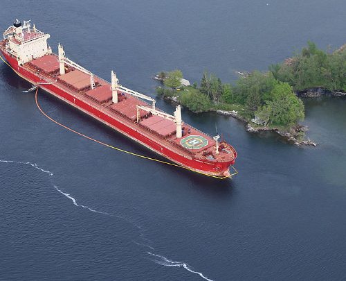 Cargo Ship in Water