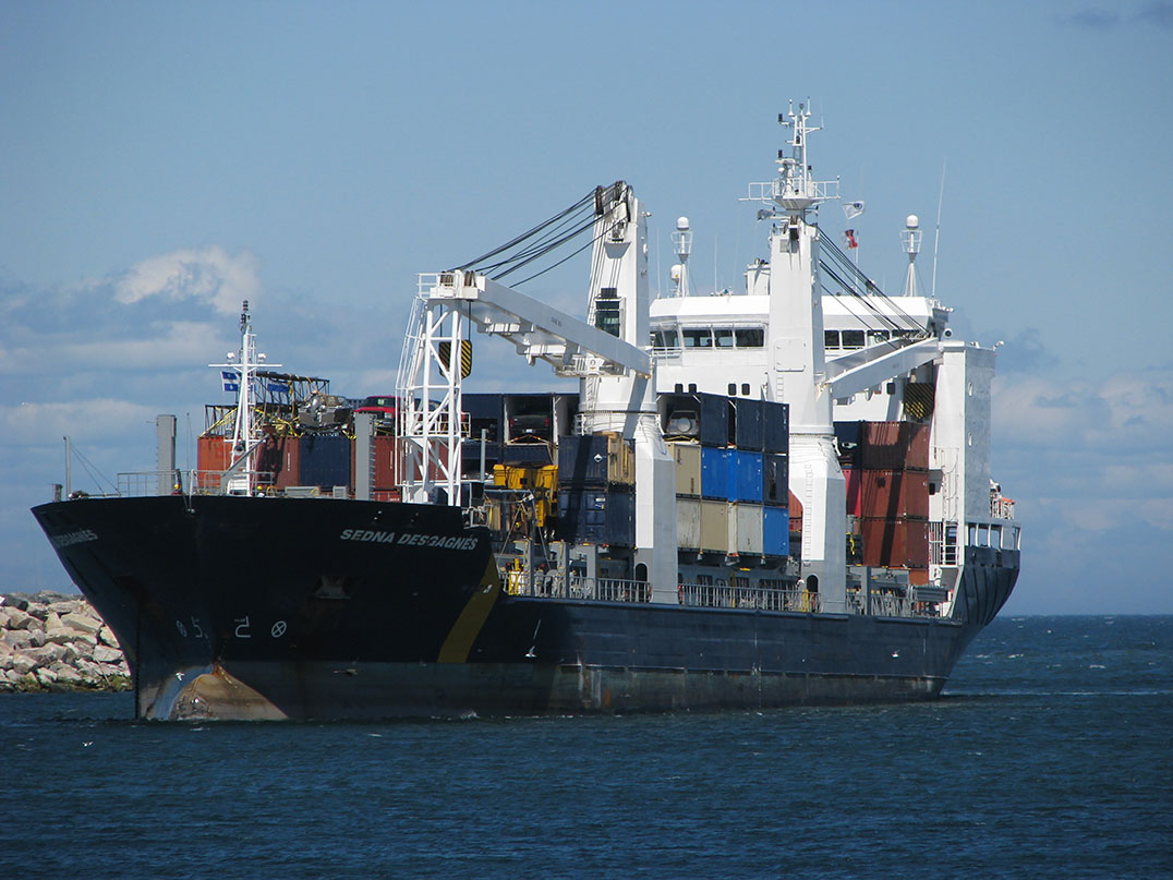 stock image of cargo ship
